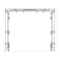 Oven outer Door - 140242367450 Front Glass Black Zanussi 594x [Electrolux Aeg]